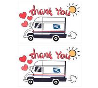 Boîte aux lettres Merci sur les autocollants, décalcomanies pour boîte aux lettres pour l'extérieur, autocollants « Merci merci » autocollants pour boîte aux lettres - Décoration intérieure et