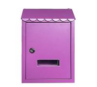 Boîte aux Lettres métallique verrouillable, boîte Murale résistante aux intempéries avec fenêtre Transparente et Serrure à clé pour Ranger en Toute sécurité Lettres et journaux, conteneur de sécurit