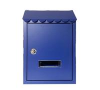 Boîte aux Lettres métallique verrouillable, boîte Murale résistante aux intempéries avec fenêtre Transparente et Serrure à clé pour Ranger en Toute sécurité Lettres et journaux, conteneur de sécurit