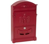 Arregui Boîte aux lettres murale Residencia D-2151/R Aluminium Taille M (A4) Classique Rouge