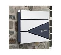 Boîte aux Lettres Murale avec Grande Ouverture, système de Verrouillage sécurisé, boîte aux Lettres décorative pour l'extérieur, Finitions soignées, idéale pour la Maison, Le Porche ou Le bu