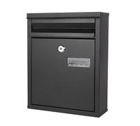 Boîte aux lettres murale avec serrure à combinaison, design résistant aux intempéries pour une utilisation sûre en extérieur, idéale pour la livraison du courrier résidentiel et professionnel