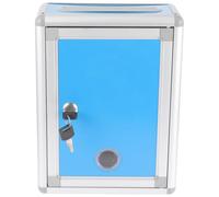 Boîte aux Lettres Murale Bleu en Alliage D’Aluminium Verrouillable