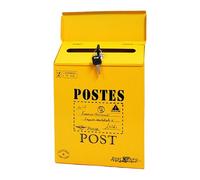 Boîte aux lettres murale - Boîte aux lettres décorative, étanche, verrouillable, unité de rangement en métal avec accès t conception de construction résistante à la rouille pour l'extérieur, G