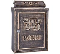 boîte aux lettres murale, Boîte aux lettres murale verrouillable en aluminium for l'extérieur, 35,5 x 28 x 12,2 cm