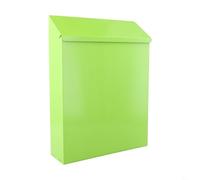 Boîte aux lettres murale classique rustique vintage en fer - Verrouillable - Avec 2 clés pour une utilisation en extérieur ou en intérieur - Vert