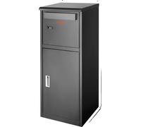 Boîte aux lettres murale, étanche IPX3, caractéristiques antivol, grande capacité de stockage, 44in