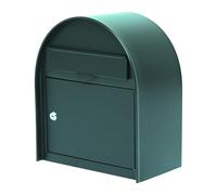 Boîte aux Lettres Murale extérieure avec Serrure à clé pour Une Utilisation résidentielle sécurisée. Boîte de dépôt en métal pour la Maison, Le Bureau ou l'école (Verte).