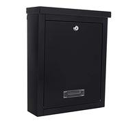 Boîte aux lettres murale Rottner Brighton Noir en acier