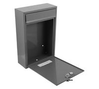 Boîte aux Lettres Murale Verrouillable Étanche en Tôle, Grosse Capacité | Usage Extérieur, Retours Publics et Votes, Design Moderne, Intérieur Spacieux, Style Sobre