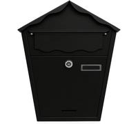 Boîte aux Lettres Murale verrouillable, étanche et à Double clé, en Acier Robuste avec revêtement antirouille, idéale pour la Maison, Le Bureau, l'extérieur ou sur Une Porte