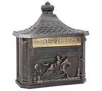 Boîte aux lettres murale vintage - vidaXL - Bronze - Aluminium coulé - 40 5 x 15 5 x 44 cm - Imperméable - Verrouillable