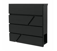 Boîte aux lettres noire AW 43 370x370x105mm