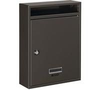 Boite aux lettres NORMA verticale 260x340x85mm acier galvanisé marron - - 211146