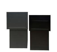 Boîte aux Lettres Outdoor Free Standing Steel Mailbox with Safe Lock Powder Coating Waterproof Built in Parcel Box