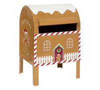 BOÎTE AUX LETTRES PAIN D'ÉPICES MÉTAL 34CM CARAMEL Marron Chocolat
