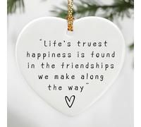 Boîte aux lettres pour ami, cadeau d'amitié, cadeau inspirant et de remerciement, cadeau d'amitié, souvenir d'un ami | Cadeaux d'adieu, décoration de Noël pour amis, collègues