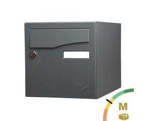 Boite aux lettres Préface 1 porte Gris anthracite RAL 7016M - RENZ - 231114