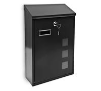 Boîte aux lettres - Relaxdays - 25 x 40 cm - Métal - Noir - Outils et accessoires