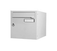 Boîte aux lettres normalisée 2 portes extérieur RENZ acier gris brillant