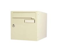 Boîte aux lettres normalisée 2 portes extérieur RENZ acier beige brillant