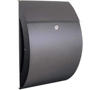 Boîte aux lettres résistante aux intempéries, verrouillable pour un stockage sécurisé du courrier et des colis, solution murale extérieure pour porte d'entrée