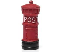 Boîte aux lettres rétro miniature rouge pour maison de poupée, décoration de jardin, décoration de jardin