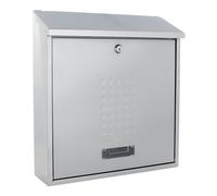 Boîte aux lettres Rottner Bolzano argent | Serrure à cylindre | 36,5 x 40 x 11,5 cm