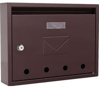 Boîte aux lettres Rottner Imola marron | Serrure à cylindre | 32 x 24 x 6 cm