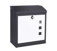BOITE AUX LETTRES SECURISEE XXL, BOITE A PETITS COLIS 53x43.5x26CM EN ACIER G...