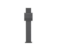 ECD Germany Boîte aux Lettres sur Pied, Anthracite, 37x10,5x36,5 cm, Acier Inoxydable, Anthracite
