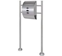 Boîte à lettre sur support en acier inoxydable