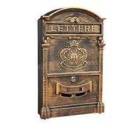 Boîte aux lettres verrouillable en acier - Design galvanisé résistant aux intempéries pour une sécurité et une durabilité accrues