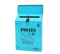 Boîte aux lettres verrouillable en fer pour le stockage sécurisé des lettres, maisons, bureaux, jardins