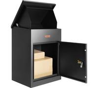Boîte aux lettres VEVOR Boîte à paquets avec serrure à mot de passe IPX3 étanche 44x35x58,3cm noir