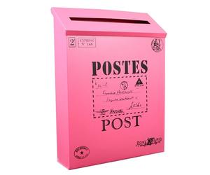 Boîte aux Lettres Vintage en Fer, Décorative, 1 Pièce