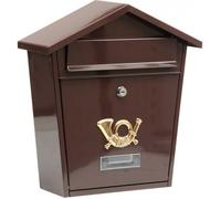 Boîte aux lettres - Vorel - 78582 - Acier allié - 380 x 320 x 105 mm - Marron