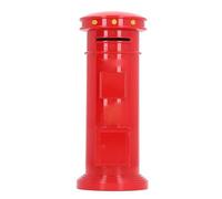Boîte aux Maisons Piggy Banque Vintage Metal Boîte aux Lettres Mail Saver Boîte d'argent décorative réaliste pour Le Bureau à Domicile 6,1 x 2,6 Pouces (Rouge)