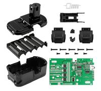 Boîte avec carte PCB 10 noyaux Remplacement de batterie en plastique PCB Box Shell pour RYOBI 18V / ell pour RYOBI 18V / P103 / P108