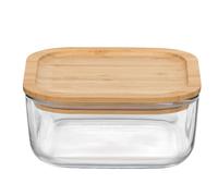 Boîte Avec Couvercle Frigoverre 15x15 Cm En Bambou