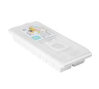 Boîte avec couvercle glace cavité moule moule congélateur fabricant boisson Cube couverture gelée plateau 16 cuisine, salle à manger et bar (White, One Size)