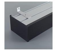 Boîte avec double rail - Cassette murale en aluminium pour chambre à coucher et salon - Traitement de fenêtre robuste