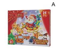 Boîte Aveugle De Noël Avec Calendrier De Compte À Rebours 24, Boîte À Inertie, Jouet De Traction Surprise, Boîte Arrière Pour Voiture, U4e8