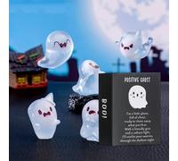 Boîte Aveugle, fantôme Lumineux, décoration d'halloween, décoration de Bureau de fête à Domicile, Lot de 6 (Violet foncé)