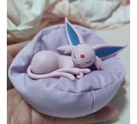 Boîte aveugle Pokemon authentique, Position de couchage Eevee Pikachu, article décoratif mignon, cadeau, nouveau, en Stock 6pcs