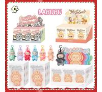Boîte aveugle pour Popmart Labubu, les monstres Macarons Lisa, même cœur, série de Base en vinyle, jouet tendance, décorations, cadeaux d'anniversaire V1-Random1pcs