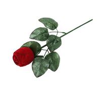 Boite Bague Coffret à bijoux floqué de roses rouges, idéal for ranger vos bagues fiançailles, for la Saint-Valentin(Red 5 pcs)