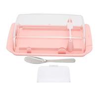 Boîte Beurre Rectangulaire 2 en 1, Rangement Fromage Caché, 20x11,5x5,5cm Bleu - Design Multiusage, Couteau Acier Inoxydable Inclus, Conservation Fraîche pour Cuisine Maison et (Boîte à découper