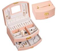 Boite Bijoux Boîte à Bijoux Boîte à bijoux en cuir multicouche, boîte de rangement de bijoux simple de grande capacité, boîte à souvenirs, décoration de la maison Coffret Bijoux Organisateur Bijoux (