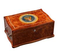 Boîte Bijoux Femme Peinture Pour Piano 2 Couches, Humidificateur Grande Capacité Cigarettes, Motif Unique, Accessoires Pour Cigares Cave Cigares Bois (43*29*20cm) Grande Boite A Bijoux Femme
